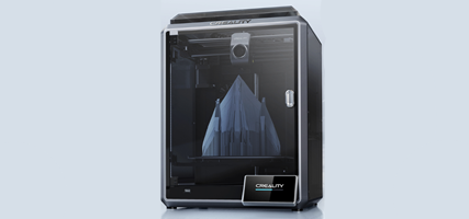This is the Creality K1 printer, known for its fast printing speeds